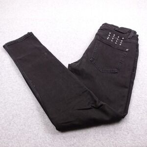 Ksubi Distressed Black‎ Denim Jeans Cross Detail Slim Fit Mens 32 Fits(30x32)